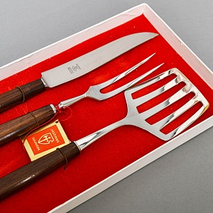 Набор инструментов для Барбекю - 3 предмета, Германия, JUSTINUS SOLINGEN, 80 -е годы ХХ века.