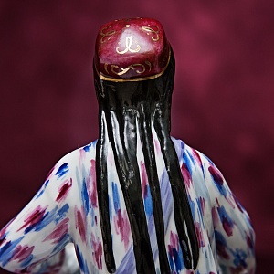 Редкость! Авторская Фарфоровая статуэтка «Узбечка с хлопком», ЛФЗ СССР 1955 год. 