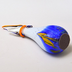 Авторская Коллекционная Стеклянная Статуэтка - Ваза «Тукан», Цветное стекло, Россия.