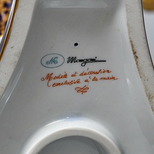 Редкость! Большой Фарфоровый Канделябр - Подсвечник на 6-ть свечей, Giulia Mangani Италия, середина ХХ века. 