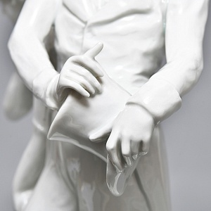 Антикварная Фарфоровая статуэтка «Дама с кавалером. Размолвка», ROSENTHAL Германия - 1926 год. 