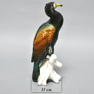 Редкость!  Птица - Большая Фарфоровая статуэтка «Баклан» Карл Энс / Karl Ens, Германия -50 гг.