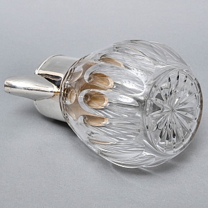 Винтажный Хрустальный  Графин - Кувшин на 3 литра с Колбой для льда, Silverplated Германия. 