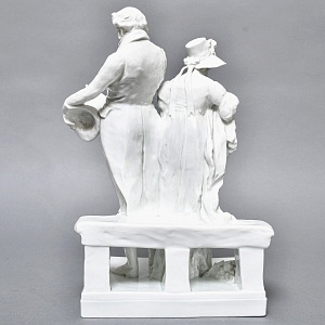 Антикварная Фарфоровая статуэтка «Дама с кавалером. Размолвка», ROSENTHAL Германия - 1926 год. 