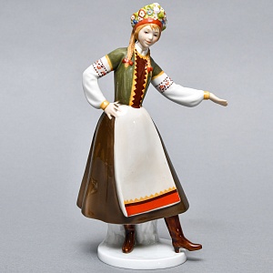 Коллекционная Фарфоровая статуэтка «Наташа. Русский танец», GOEBEL Германия - 1986 год. 