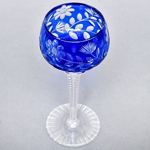 РЕДКОСТЬ! Антикварный Хрустальный Бокал для вина, JOSEPHINENHUTTE, Германия, 20 гг. 