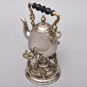 Небольшая Бульотка - Чайник - Запарник, Металл Silverplated, Англия, первая половина ХХ века. 