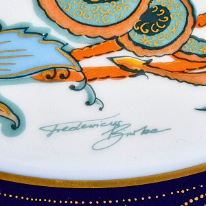 Коллекционное Блюдо - Тарелка «Мифы, сказания. Курьер Чингисхана» Фарфор Hutschenreuther Германия. 