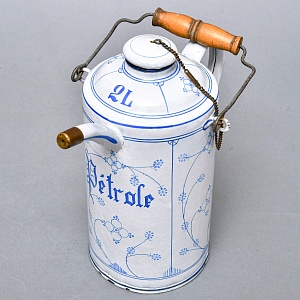 Антикварный Эмалированный Бидон - Канистра для Бензина на 2 литра. Германия 1914 год.