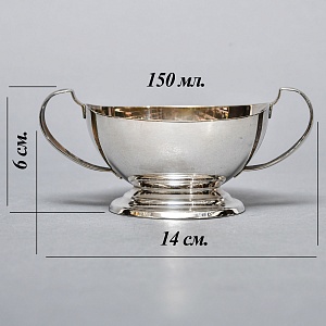 Винтажный Набор Соусников на подносе Silverplated, Англия - середина ХХ века. 