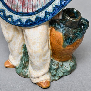 Коллекционная Фарфоровая статуэтка «Мексиканский мальчик в сомбреро», Lladro серия Грес, Испания.