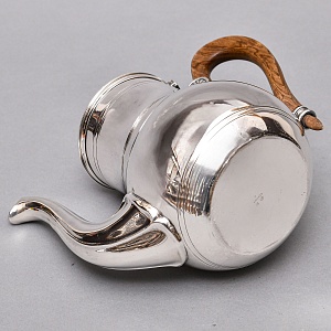 Винтажный Металлический Кофейник - Чайник на 1,2 л. Silverplated, Ercuis Франция, вторая половина ХХ века.