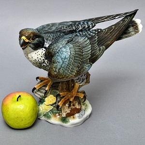 Большая Фарфоровая Статуэтка «Птица - Сокол-Сапсан», Hutschenreuther, Германия -1970 год.