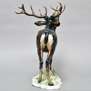 Редкость! Большая Фарфоровая статуэтка «ОЛЕНЬ», ROSENTHAL Германия, 1946 - 1949 годы. 