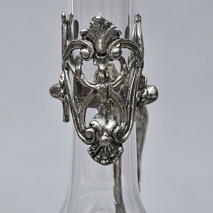 Роскошный Старинный Хрустальный Графин - Декантер в стиле Модерн, Франция первая половина ХХ века.