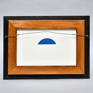 Фарфоровый Пласт - Картина - Панно «Сельский пейзаж. Мельница», Royal Delft Голландия 50 гг.