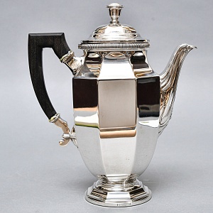 Винтажный Металлический Кофейник - Чайник на 1 л. Silverplated, Christofle Франция. 