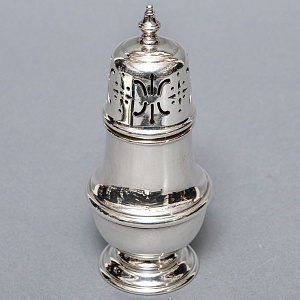 Металлическая Баночка - Емкость для сахарной пудры, Sheffield, Англия середина ХХ века. 