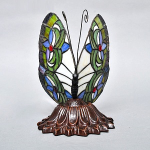 Электрическая Лампа - Светильник - Ночник «Бабочка Тиффани» Ар-Нуво, США конец ХХ века.. 