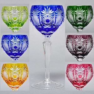 Набор Бокалы + Рюмки серия «PARIS» Хрусталь, JOSKA BODENMAIS Германия, 60 -е годы ХХ века.