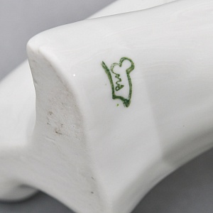 Большая Фарфоровая Статуэтка «Пара птиц - Зелёный Дятел», Карл Энс / Karl Ens, Германия.