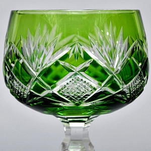 Два Бокала «Тет-а-Тет» серия «Jise» Цветной Хрусталь, Kunsthandwerk Bodenmais Германия, 60 гг.