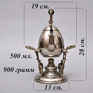 Небольшая Бульотка - Чайник - Запарник, Металл Silverplated, Англия, первая половина ХХ века. 