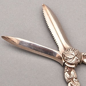 Винтажные Металлические Ножницы для винограда, Silverplate, Англия - середина ХХ века. 