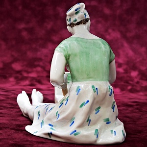 Редкая! Коллекционная Авторская Фарфоровая статуэтка «На Этюдах», ДФЗ - Дулево, СССР 50 гг. 