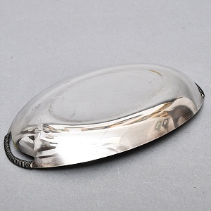 Винтажный Набор из 4х предметов - Набор для специй и горчичница на подносе, SHEFFIELD Англия.