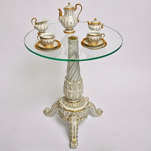  РЕДКОСТЬ!!! Фарфоровый Кофейный Столик PLAUE Von Schierholz, Германия - 1967 год.