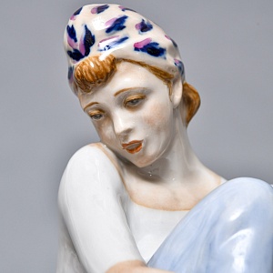 Большая Коллекционная Фарфоровая статуэтка «Бездельники», Россия ДФЗ Дулево. 