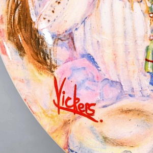 Коллекционная Фарфоровая тарелка «Детство. Девочки и шляпки», Wedgwood Англия - 1982 год.