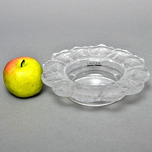 Хрустальная Конфетница - Орешница - Мелочёвница, Lalique Франция, 70-е годы ХХ века. 