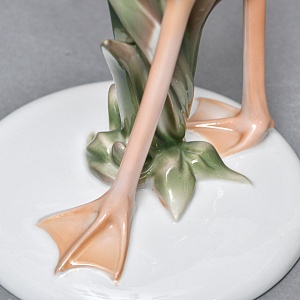 Редкая! Большая Коллекционная Статуэтка «Птица Фламинго», Фарфор ROSENTHAL Германия, 1974 - 1982 годы. 