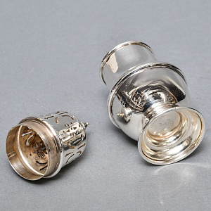 Металлическая Баночка - Емкость для сахарной пудры, Sheffield, Англия середина ХХ века. 