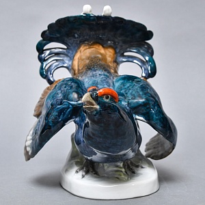 Птица Фарфоровая статуэтка «Охота - Тетерев», Карл Энс / Karl Ens Германия - 1958 год.