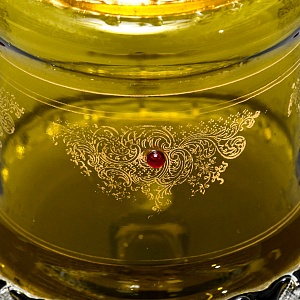 Антикварная Стеклянная Конфетница - Бисквитница - Доза, Германия конец XIX века. 