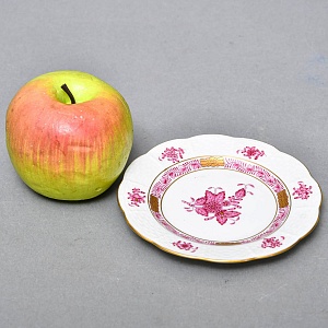 Небольшая Фарфоровая тарелка - блюдце «APPONYI PURPUR», HEREND Венгрия.