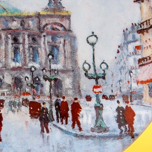  Коллекционная Тарелка «Париж - ГРАНД ОПЕРА» Фарфор, Лимож, Limoges, Франция.