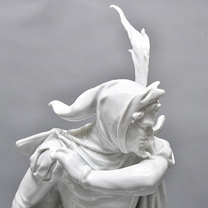  Редкая! Большая Фарфоровая статуэтка «МЕФИСТОФЕЛЬ», Scheibe-Alsbach Германия. 