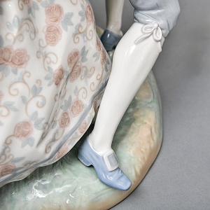  Большая Электрическая Лампа - Светильник «ТАНЕЦ», Фарфор Lladro Испания, 1971 - 1989 годы. 