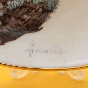  Коллекционная Тарелка «Лесной Год - СЕНТЯБРЬ» Фарфор, Studio Fine Porcelaine Англия -1982 год.