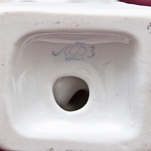 Коллекционная Авторская Фарфоровая статуэтка «Футболист - Юный вратарь», ЛФЗ СССР 1961 год.