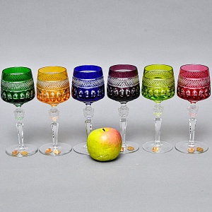 Набор Хрустальных Бокалов для вина серия «BRISTOL», NACHTMANN Германия, 70 -е годы ХХ века. 