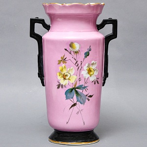 Редкость! Антикварные Парные Фарфоровые Вазы «Мгновения детства», Франция, конец XIX века. 