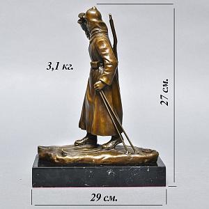 Авторская Бронзовая Статуэтка «Красноармеец в дозоре», Россия конец ХХ - начало ХХI веков. 