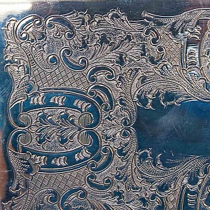 Винтажная Настольная Сигаретница - Портсигар, Металл Silverplate, SHEFFIELD Англия середина ХХ века.