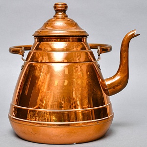 Большой Винтажный Медный Чайник на 6,5 литров, MECAP Бельгия середина ХХ века!