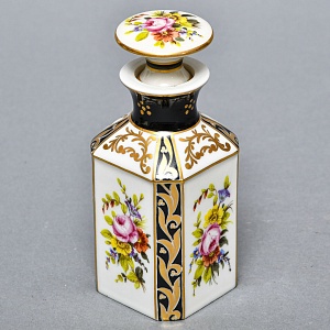 Антикварный Парфюмерный флакон, Edme Samson Франция, конец XIX - начало ХХ века.